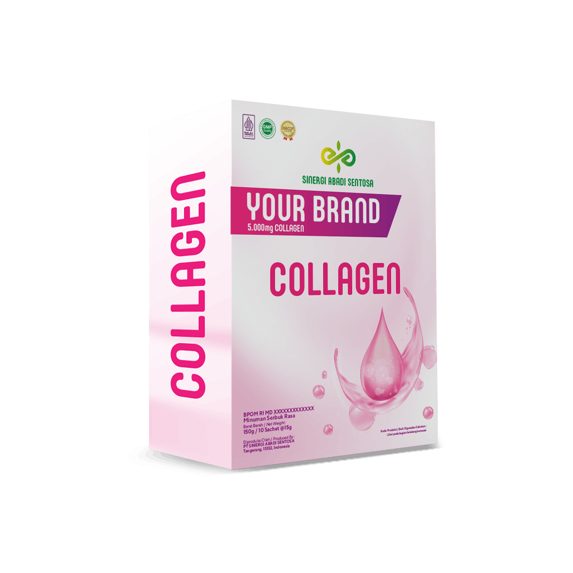 maklon minuman serbuk Collagen & Anti Aging Inner Box