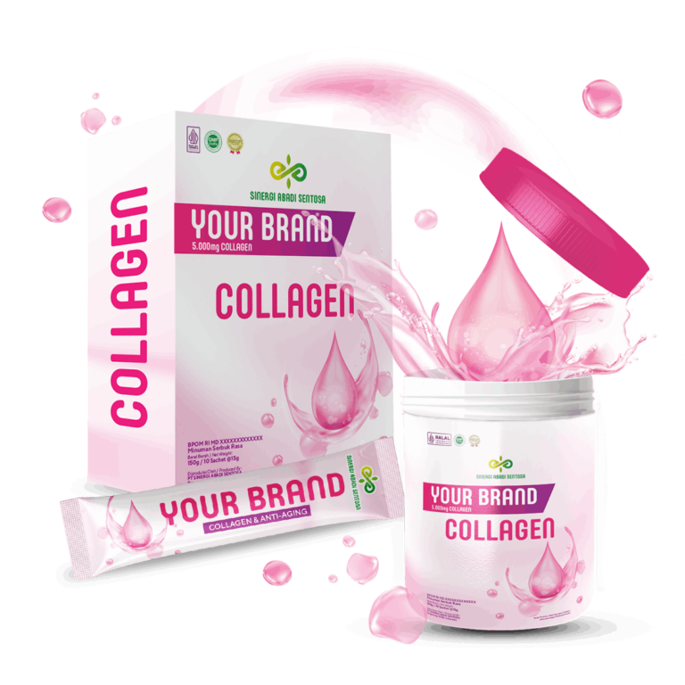 maklon minuman serbuk Collagen & Anti Aging Pack 1