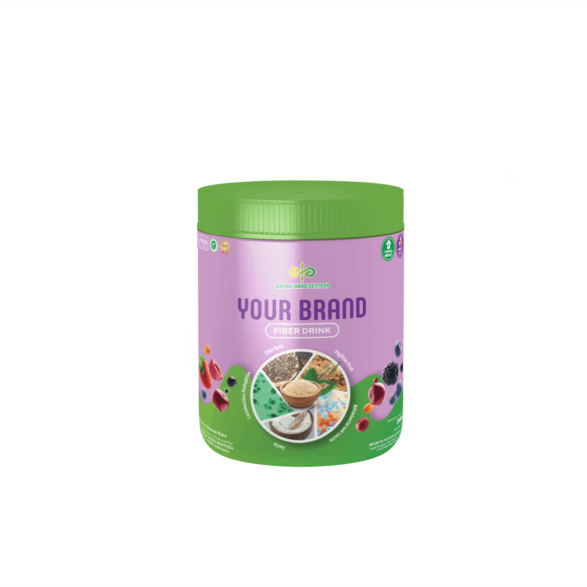 maklon minuman serbuk Fiber Drink Jar