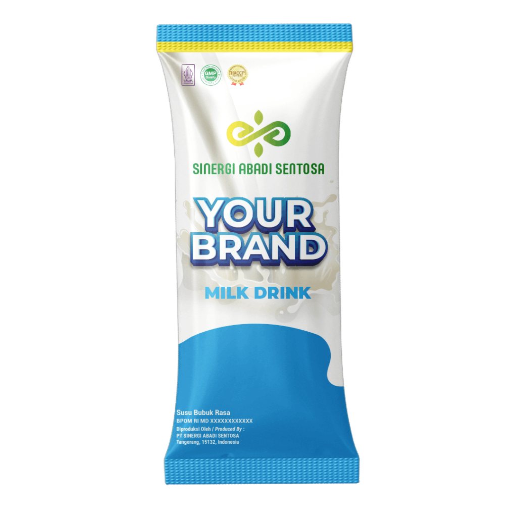 maklon minuman serbuk Milk Drink Sachet