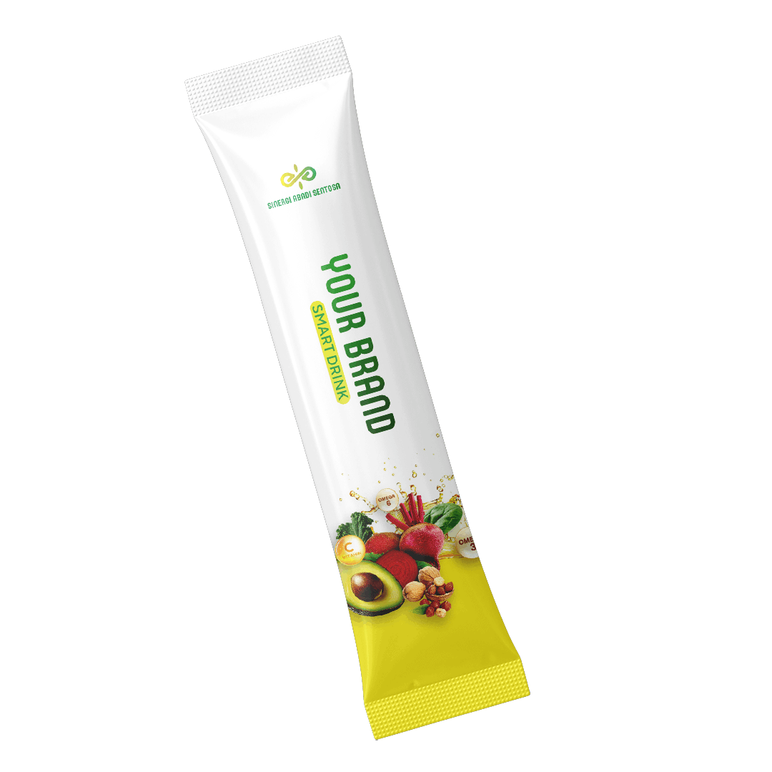 maklon minuman serbuk Sachet smart drink