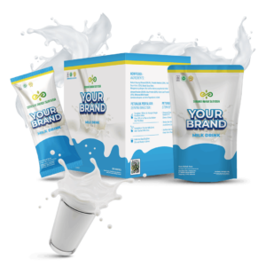 Maklon minuman serbuk Susu