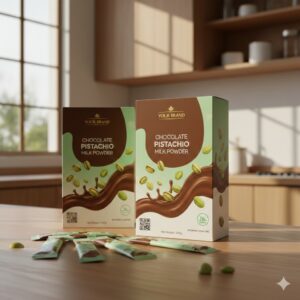 Maklon susu coklat pistachio