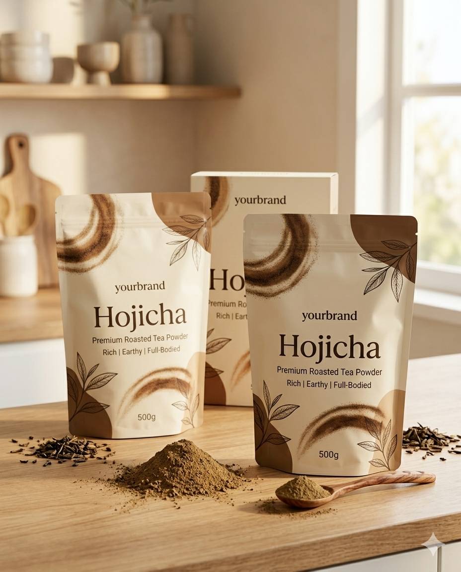 Hojicha minuman serbuk